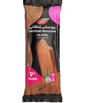 بستنی کاله چوبی پروتئینه شکلاتی